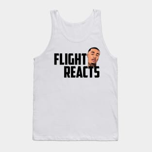 Flight Reacts with head (Black) Tank Top